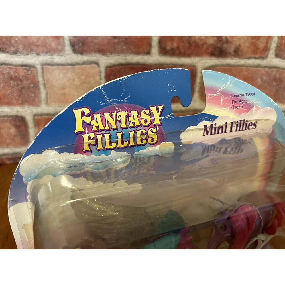 NEW (1996) Fantasy Fillies Mini Fillies Pegasus Horses Storm & Zoe Hard To Find - Picture 5 of 16